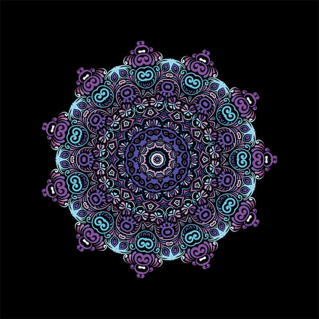 Luxury colorful mandala artwork