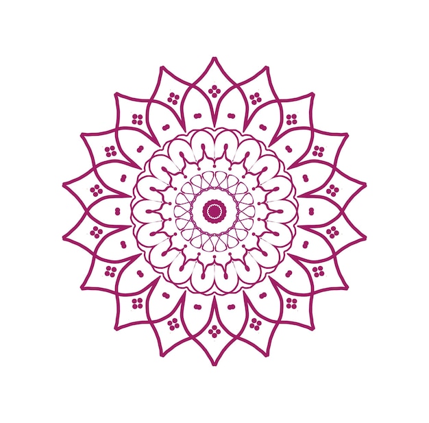 고급스럽고 다채로운 만달라 디자인 배경