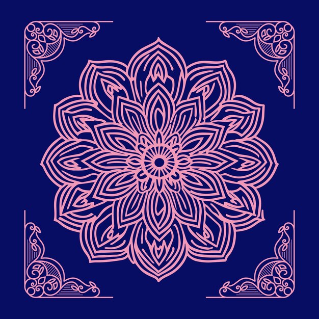 luxury colorful mandala pattern