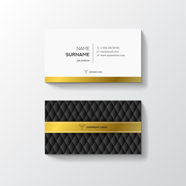 Luxury company business card