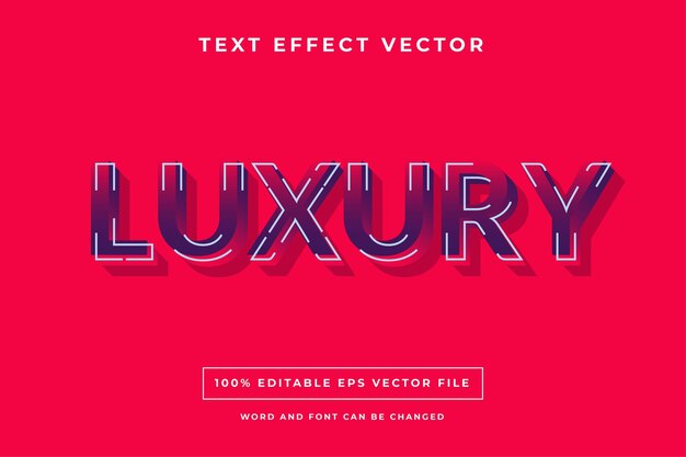 Luxury concept text effect