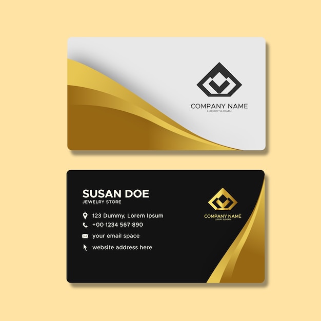 Luxury corporate business card