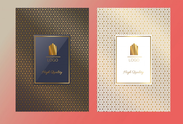 Luxury cover design geometric