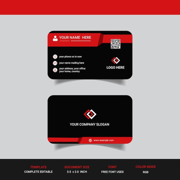 Luxury creative business card design template