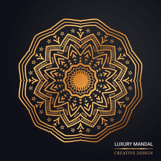 Luxury and creative mandala design template