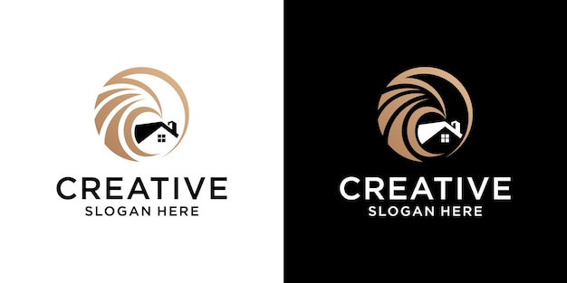 Vector luxury creative real estate logo design vector