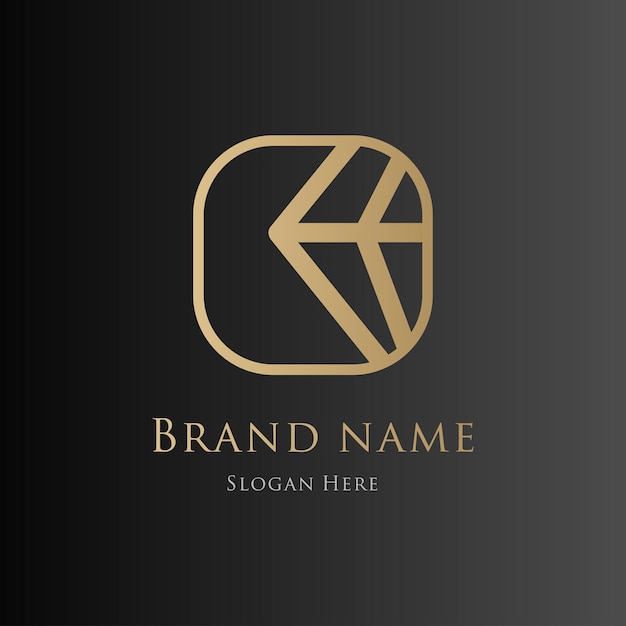 Luxury Crown Logo met goud