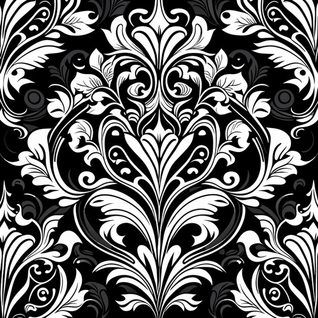 luxury crown pattern seamless black and white tone outline illustration vector illustration