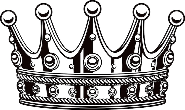 Vector luxury crown vector illustration