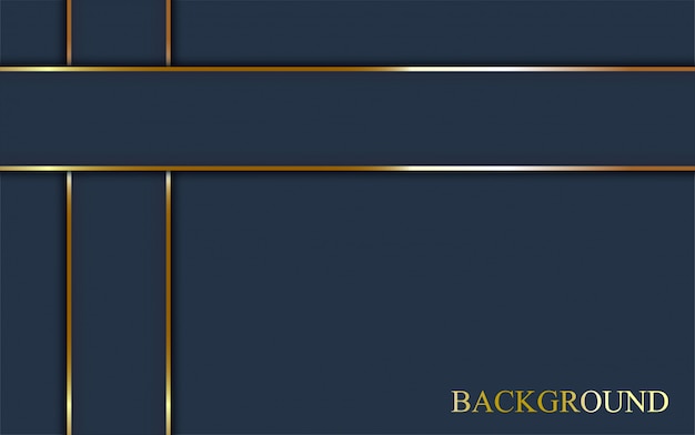골드 라인 럭셔리 어두운 파란색 배경입니다.