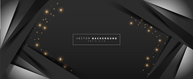 Luxury dark geometric background design with sparkle