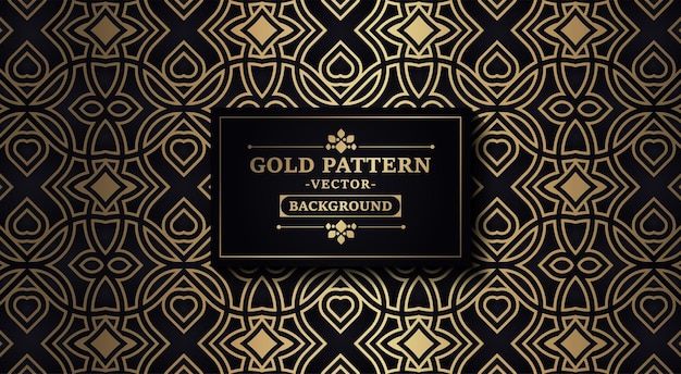 Luxury dark gold abstract line pattern