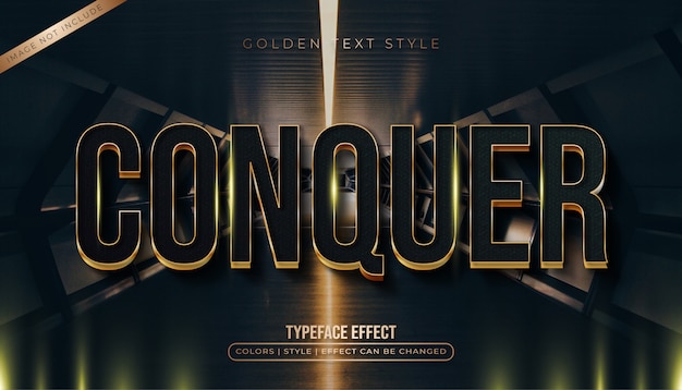 Luxury dark and gold text