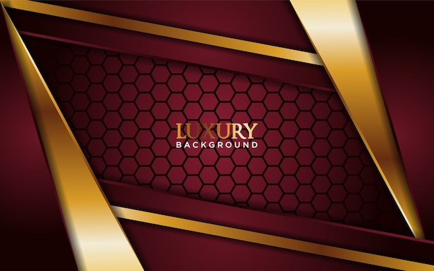 Luxury dark red background with gold line