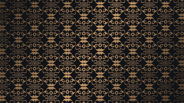 Luxury dark seamless pattern background