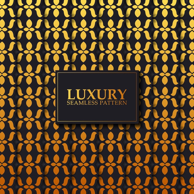 Vector luxury dark seamless pattern background