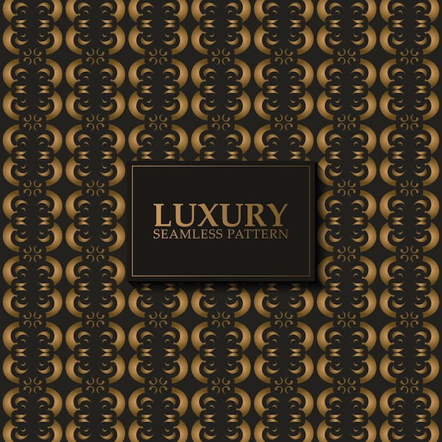 Vector luxury dark seamless pattern background