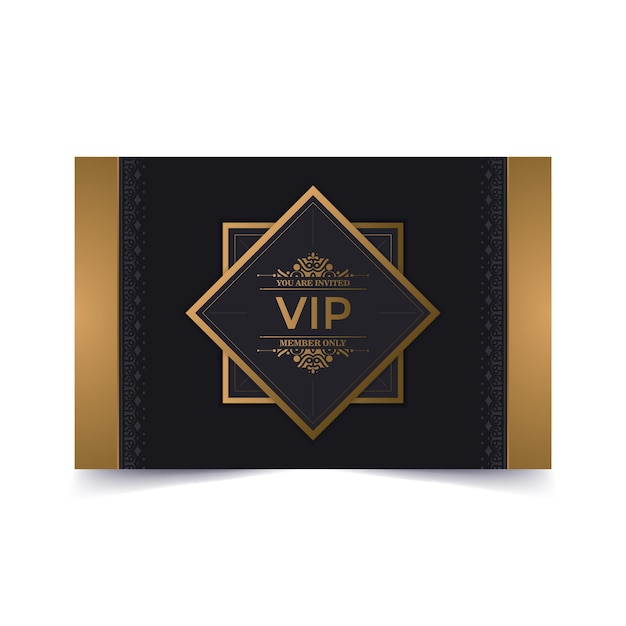 luxury dark vip card in ornament texture