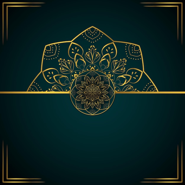 Premium Vector | Luxury decorative mandala background design for wedding  invitation greeting card banner with place for text vector illustration