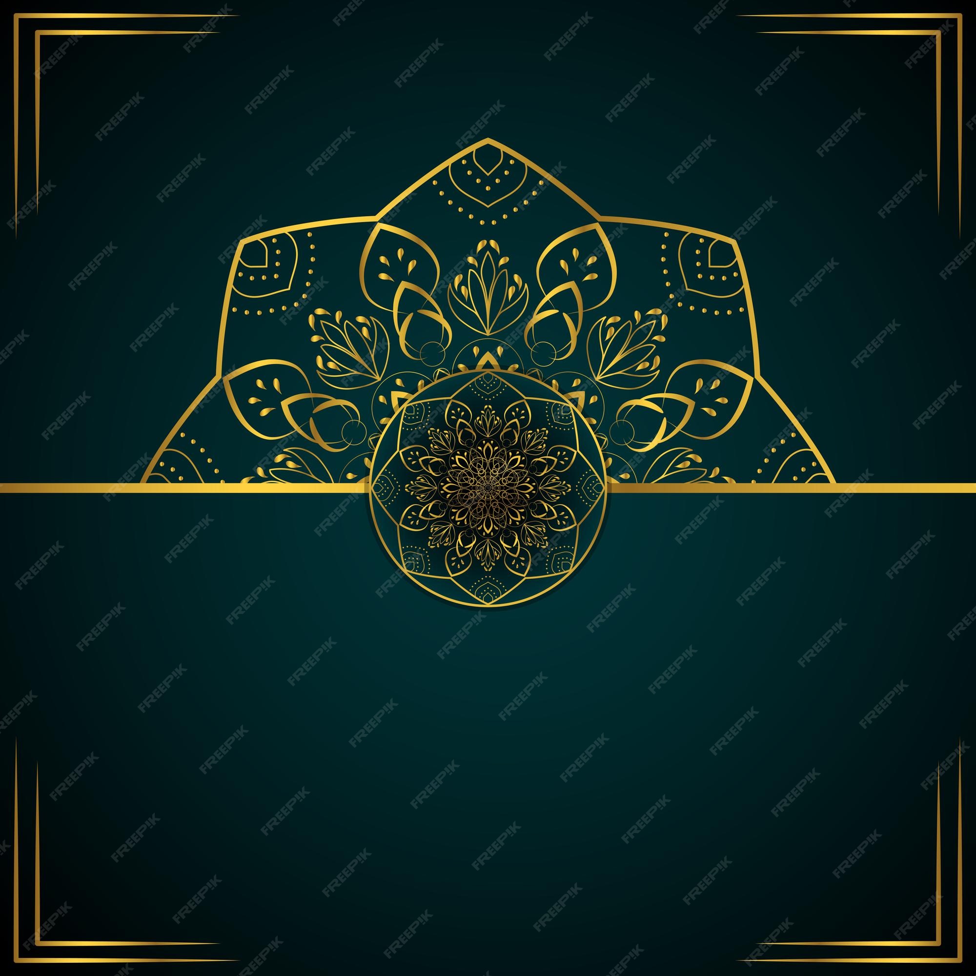 Premium Vector | Luxury decorative mandala background design for wedding  invitation greeting card banner with place for text vector illustration