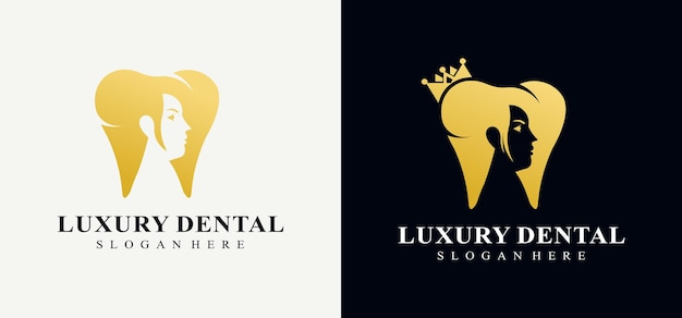 Luxury dental health logo luxury dental clinic logo design medical doctor dentist logotype concept