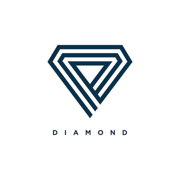 Vector luxury diamond logo vector design element icon with creative style