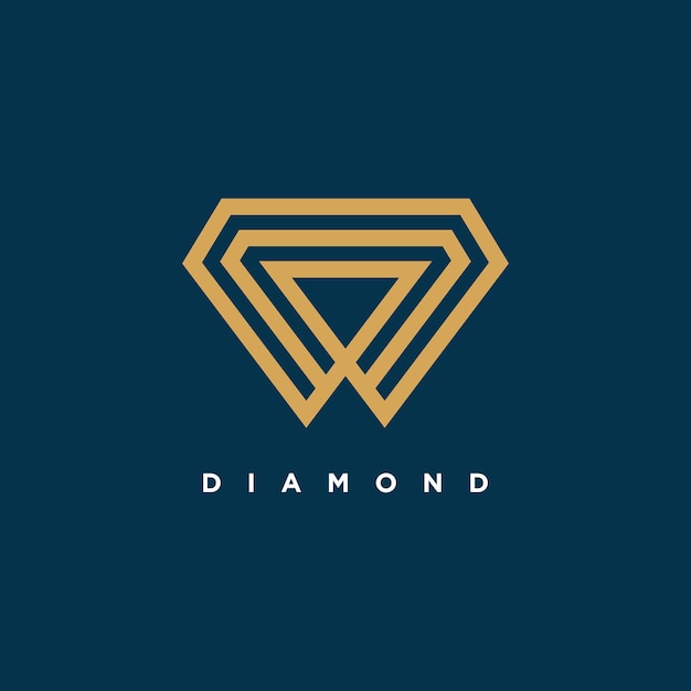 Vector luxury diamond logo vector design element icon with creative style