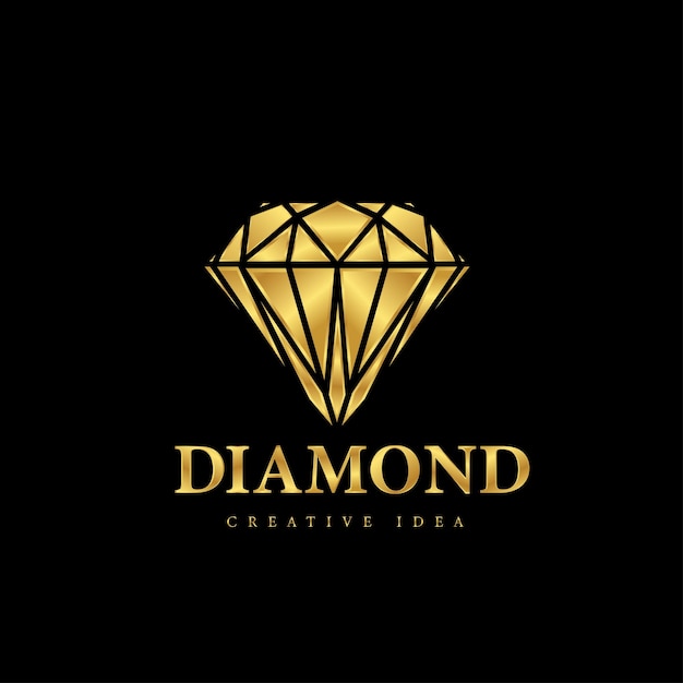 Design del logo diamond di lusso