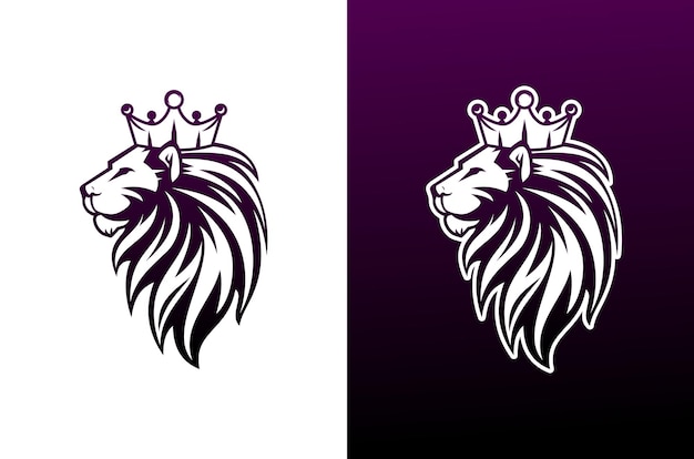 luxury and e-sport style lion  logo