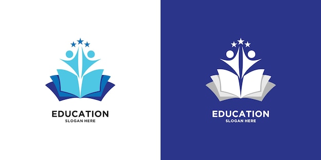 Vector luxury education inspiration logo design