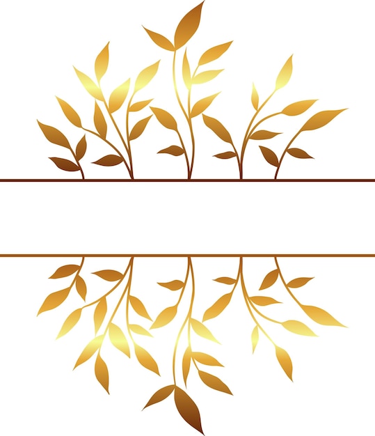 Luxury elegance leaf floral wedding frame border wreath vector