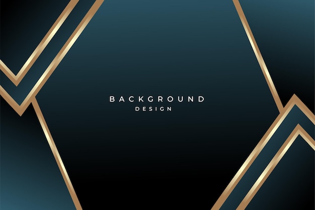 Vector luxury elegant abstract shape background design with shiny gold line element