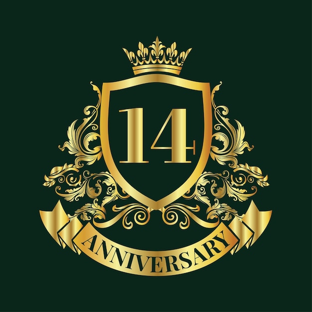 Luxury Elegant Anniversary design for celebrations ,banners and events