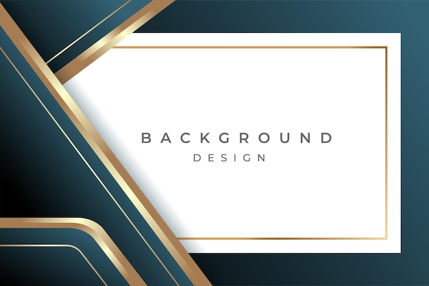 Vector luxury elegant background design with shiny gold and blank shape for banner design