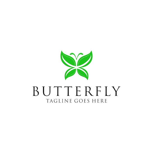 Luxury and elegant logo design butterfly icon