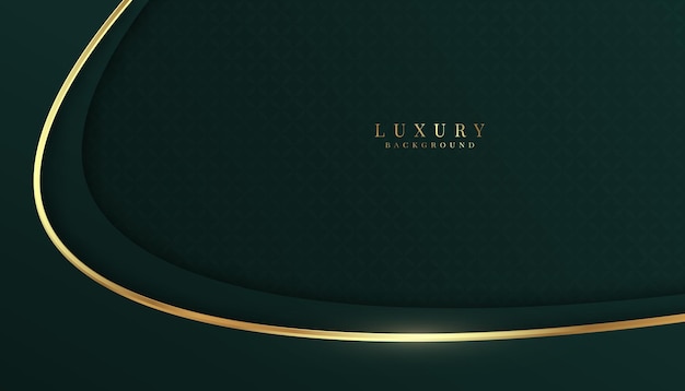 Lussuoso ed elegante vettore di sfondo illustrazione business premium banner per l'oro