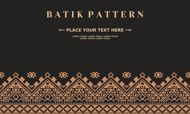 luxury and elegant vector batik pattern template vector