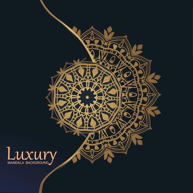 Luxury and elegant vector mandala background template design