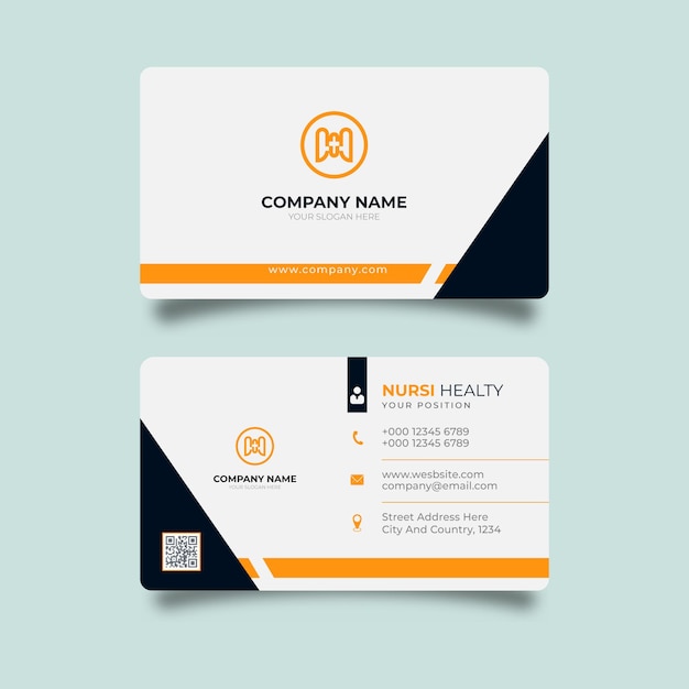 Luxury and elegant yellow and black business card