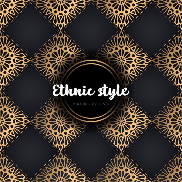 Luxury ethnic design seamless pattern