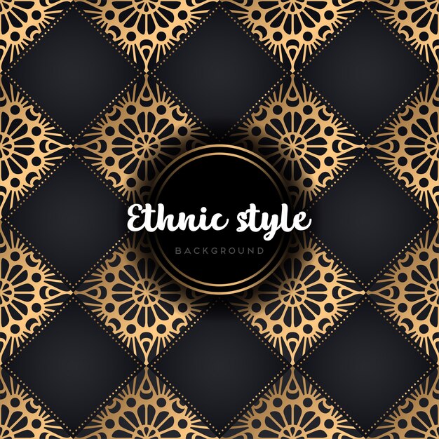 Luxury ethnic design seamless pattern