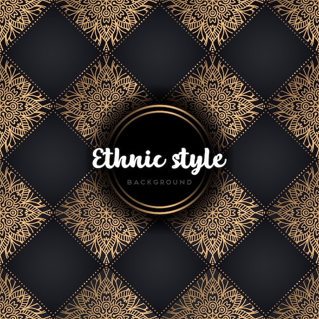 Luxury ethnic design seamless pattern