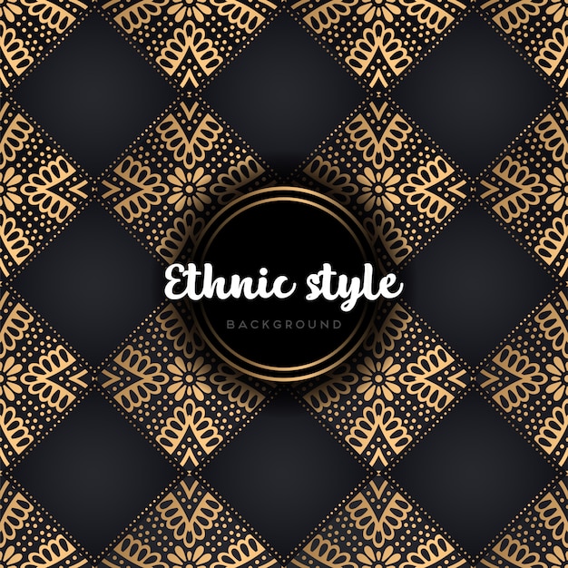 Luxury ethnic design seamless pattern