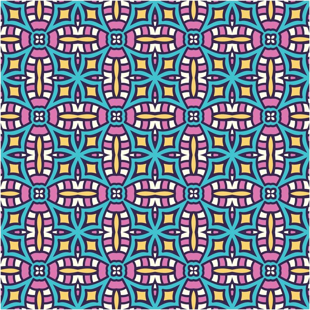 Vector luxury ethnic pattern with motif style