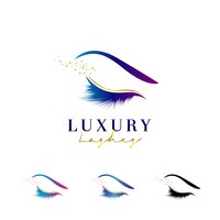 Luxury eye lashes logo