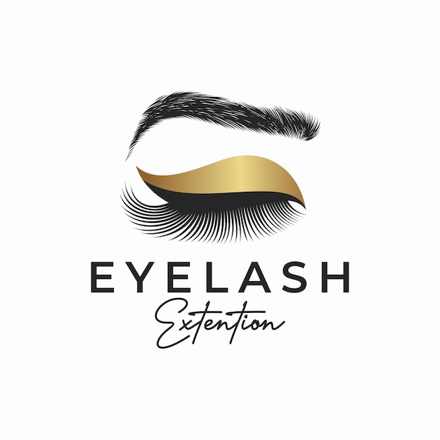 Luxury eyelashes logo