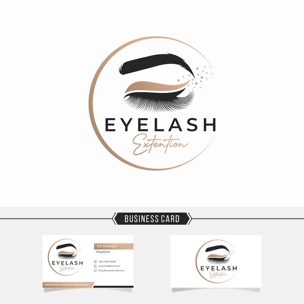 Luxury eyelashes logo