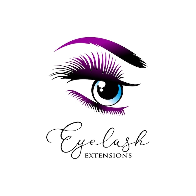 Luxury eyelashes logo