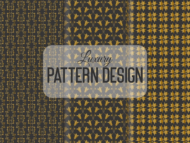 Luxury fabric pattern design template