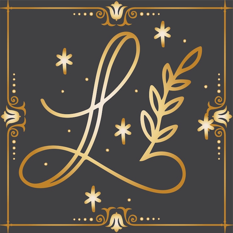 Vector luxury feminine logo design template